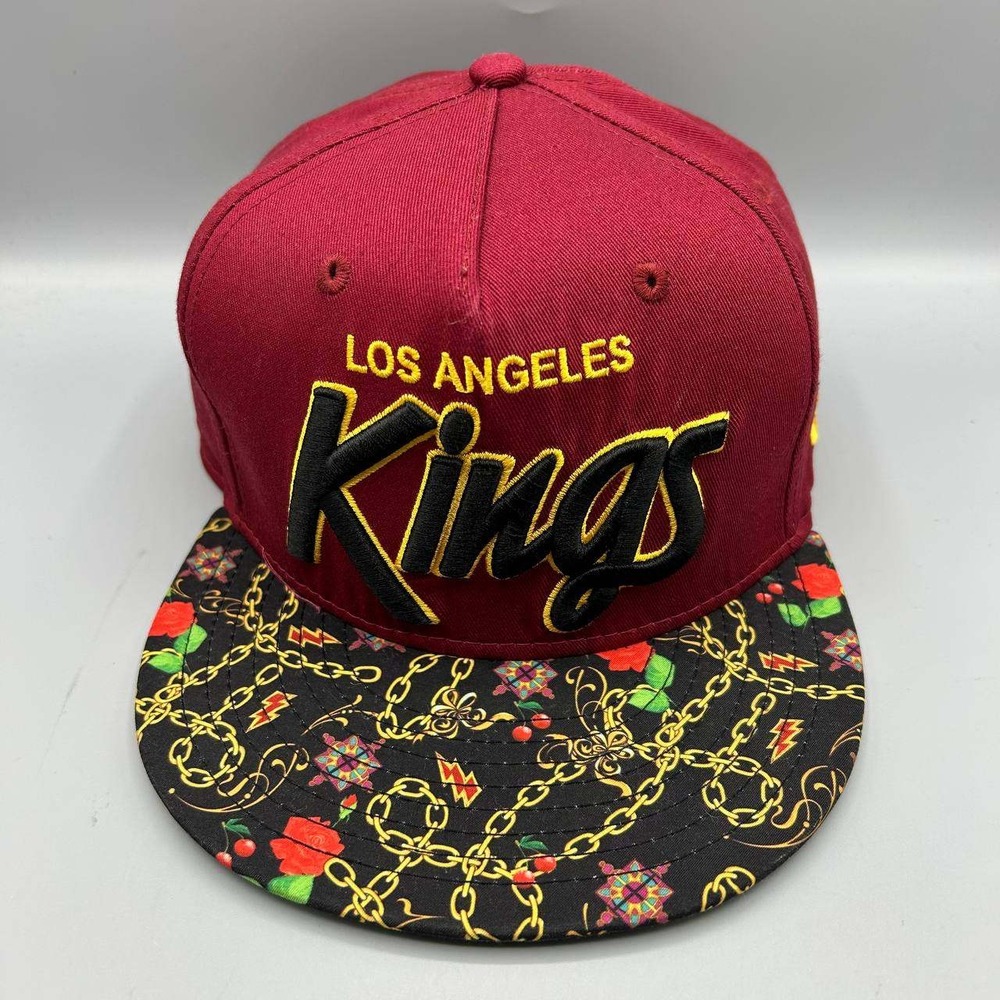 Los Angeles LA Kings Hat Men Red Black 9Fifty New Era Snap Back Cap A-Frame